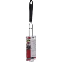 Northio ORION Worstrekker / Shashlikrek / Grillrooster. Geschikt voor het grillen van worstjes en shashlik. Met afsluitbare handgreep