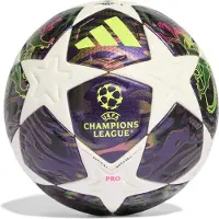 Adidas UEFA Champions League Pro Final Voetbal Maat 5 2025-2026 Paars Wit Geel