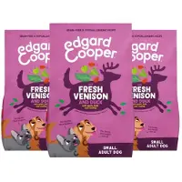 Edgard & Cooper 3x Hondenvoer Droog Adult Small Hert&Eend 3 kg
