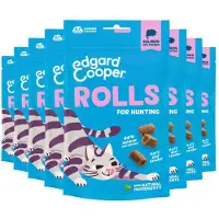 Edgard & Cooper 8x Adult Rolls Kattensnack Zalm 45 gr