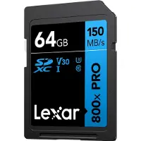 Lexar 64gb Sdxc 800x Pro Blue Series Uhs-i V30 150 Mbs