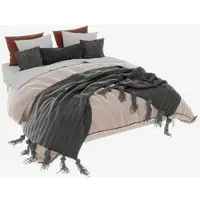 OKWISH Uitschuifbaar bed 90x200, dagbed zonder matras, met 2 lades en een lattenbodem, kinderbed met USB- en Type-C-poorten, met diverse planken, grijs