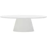 Giga Meubel Eettafel Cleo Ovaal Wit 160cm