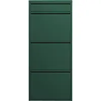 Kare design Schoenenkast Caruso groen 3+1 laden