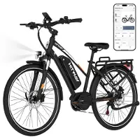 Hitway Elektrische Fiets BK U1 - E-Bike met 250W Middenmotor - 27.5*2.2 Inch City Commuter EBike met Afneembare 36V 13Ah Lithium Batterij - Maximale Actieradius tot 150-180 KM