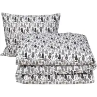 MOODIT Dekbedovertrek Odil Chat Noir Katoen-140 x 200 / 220 cm | 1-Persoons