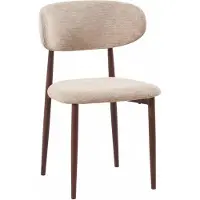 Lizzely Garden & Living SET DEAL 6 stuks: Eetkamerstoel Japandi Reika bruin walnoot poten japanse stijl eetstoel zetel