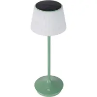 Näve LED solar-tafellamp Emmi CCT oplaadbaar, groen Emmi, dimbaar, groen, Kunststof, Solar buitenverlichting