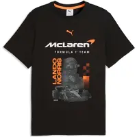 Puma McLAREN MASTERCARD F1 TEAM Replica Norris T-shirt voor Heren, Zwart, Maat XL