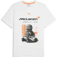 Puma McLAREN MASTERCARD F1 TEAM Replica Norris T-shirt voor Heren, Wit, Maat XS