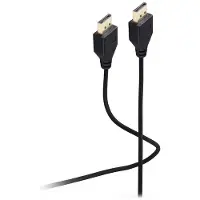 S-Impuls Displayportkabel 1.2, Stecker-Stecker, UHD 4K, extra dünn schwarz, 1,0m