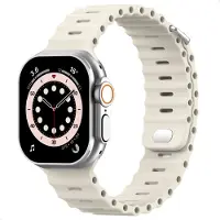 Accezz Ocean bandje voor de Apple Watch | 44/45/46/49 mm - Sterrenlicht