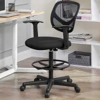 Songmics Ergonomische bureaustoel met armleuningen, hoogte 55-75 cm, capaciteit 120 kg