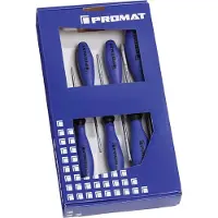 Promat /Tecwerk Schroevendraaierset | 6-delig TORX | meercomponentengrepen | ronde kling - 4000827133