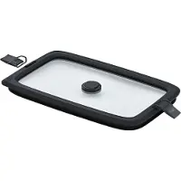 Rösle FLEXX 2GO vacuümdeksel, vierkant, met clips, 26x16,2 cm, 1,5 liter