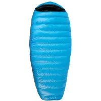 Western Mountaineering - Cloudlite - Donzen slaapzak 180 cm, skyblue /zwart