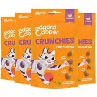 Edgard & Cooper 4x Adult Crunchies Kattensnack Kip 50 gr