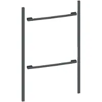 NEFF Z990BAY0 Flex Design zijlijsten en grepen Anthracite Grey voor compacte bakoven 45 cm + compacte bakoven 45 cm restant