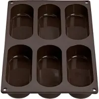 Lurch - Flexiform - Bakvorm voor 6 hotdog broodjes - Silicone - 30x17.5cm
