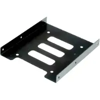 Roline montage adapter, 3,5 inch frame voor 1x 2,5 HDD/SSD, metaal, zwart