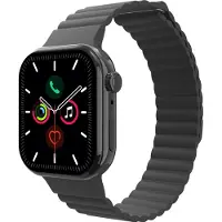 Cazy horlogebandje geschikt voor Apple Watch Bandje (Magfit) - Smartwatchbandjes - Universeel bandje geschikt voor Apple 44/45/46/49 mm - Zwart