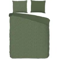 Pure dekbedovertrek Groningen - Groen - Microvezel - 240x220