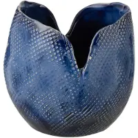 J-Line vaas Thibault - keramiek - blauw - small
