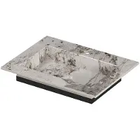 Ink Post Wastafel keramische slab envelop bak met 1 kraangat 60x45x1 Island glossy