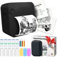 AgoDeo Mini Printer voor Mobiel 300 DPI Fotoprinter voor Smartphone - Mini