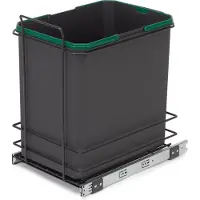 Emuca Prullenbak Voor Recycling Voor In De Keuken Met Bodembevestiging En Handmatige Uitname 35 L