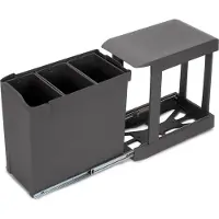 Emuca Onderste 3x10l Automatische Prullenbak Voor Recycling