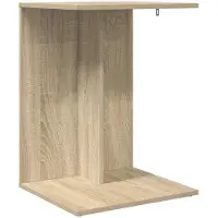 vidaXL Bijzettafel Sonoma Eik 45 x 40 x 62,5 cm Bewerkt hout