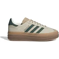 Adidas Originals Sneakers laag 'Gazelle Bold' lichtbeige / goud / donkergroen