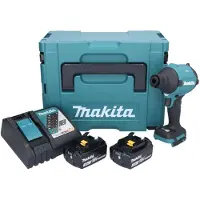 Makita DAS 180 RFJ Akku Gebläse 18 V Brushless + 2x Akku 3,0 Ah + Ladegerät + Makpac