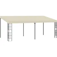 Syfax Wandprieel 3x6 m stof crèmekleurig