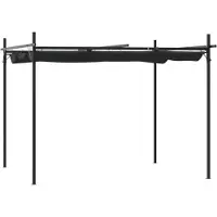 Syfax Pergola met uitschuifbaar dak 295x292x230 antracietkleurig