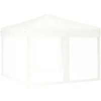 Syfax Partytent inklapbaar met zijwanden 3x3 m wit