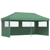 Syfax Partytent inklapbaar pop-up met 3 zijwanden groen