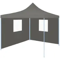 Syfax Vouwtent pop-up met 2 zijwanden 3x3 m antraciet