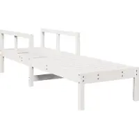 Syfax Ligstoel 199,5x62x55 cm massief grenenhout wit