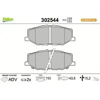 Valeo 302544 Remblokken