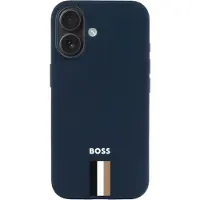 BOSS Iconic Navy hoesje voor iPhone 16