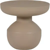 Woood Bova Bijzettafel Ø 45 CM - Metaal - Bruin - 40x45x45