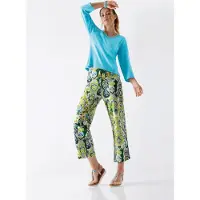 Hajo Stijlvolle dames pyjama blauw en groen | Maat 40/42