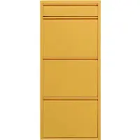 Kare design Schoenenkast Caruso geel 3+1 laden