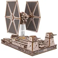 Ugears 3D Modelbouw - Tie Fighter - Star Wars - Mechanisch Bouwpakket Hout - Educatief Speelgoed