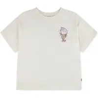 Levi's T-shirt ecru Meisjes Katoen Ronde hals Printopdruk - maat 128