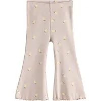 Next - Meisjes - Geribbelde legging met wijd uitlopende pijpen - Bruin