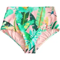 Next Bikinibroek honing / smaragd / spar / rosa