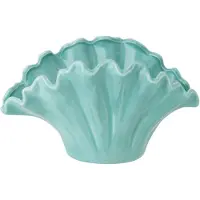 J-Line Vaas Bloem Turquoise 25 X 13,5 X 14,5 Cm